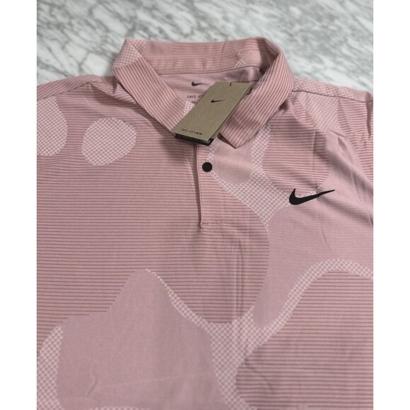 Nike Dri-Fit ADV Tour Camo textured DR5312 618 Polo Golf Shirt Men's XXL NEW - Picture 6 of 11